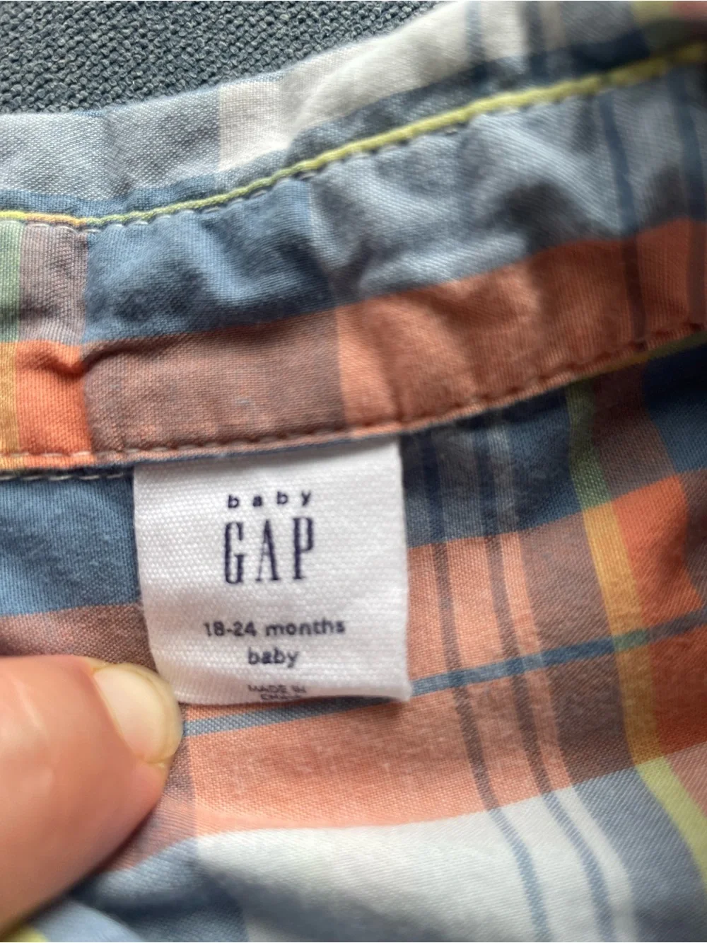 GAP soft plaid